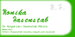 monika hasenstab business card